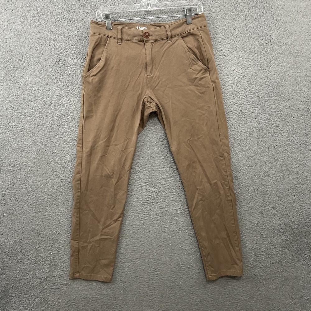 Mugsy Pants Mens 30x32 Beige Chino Belmonts Straight  Stretch Jeans Tapered